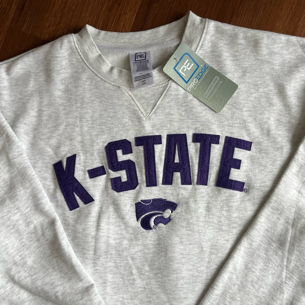 NWT K-State Gray Pullover Crewneck
